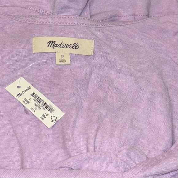 Madewell Womens Knotted Strap Set Of Two Tank Tops White and Lilac Size S - Picture 6 of 7